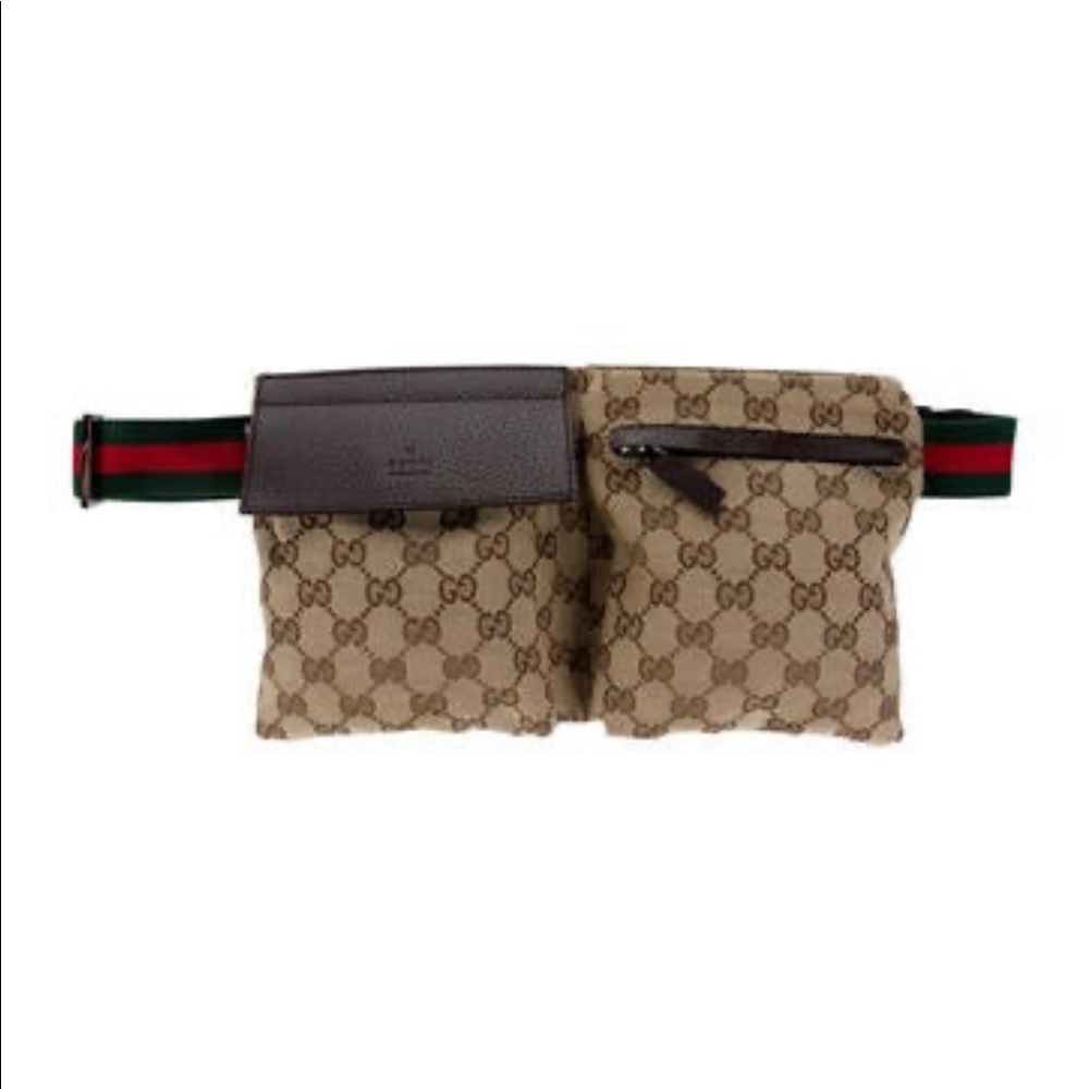Authentic GUCCI Canvas Waist Bag